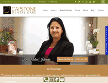 Tablet Screenshot of capstone-dental.com